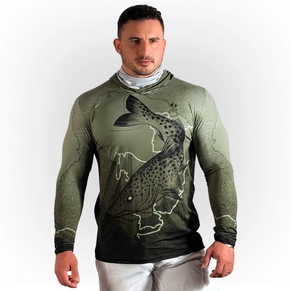 Camiseta + Buff Peixe Pintado